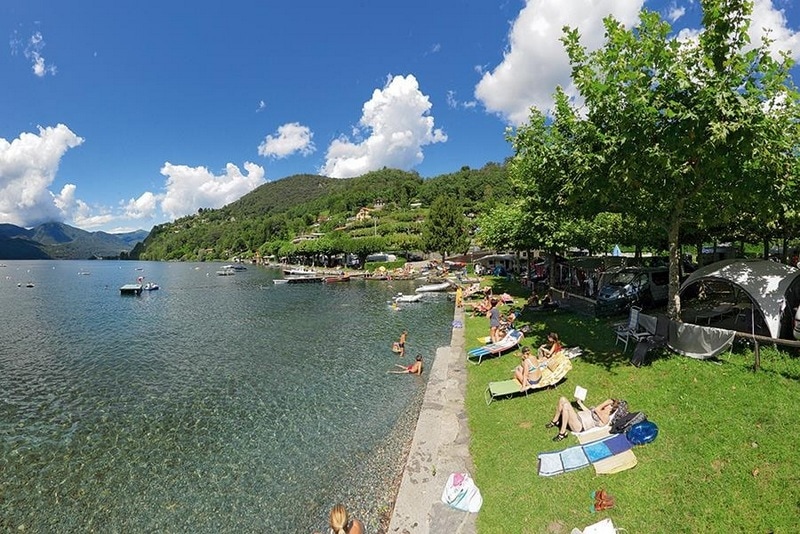 Campings aan het Lago d'Orta (Ortameer)